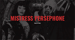 Desktop Screenshot of mistresspersephone.com