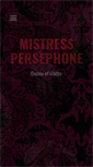 Mobile Screenshot of mistresspersephone.com