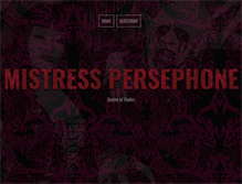 Tablet Screenshot of mistresspersephone.com